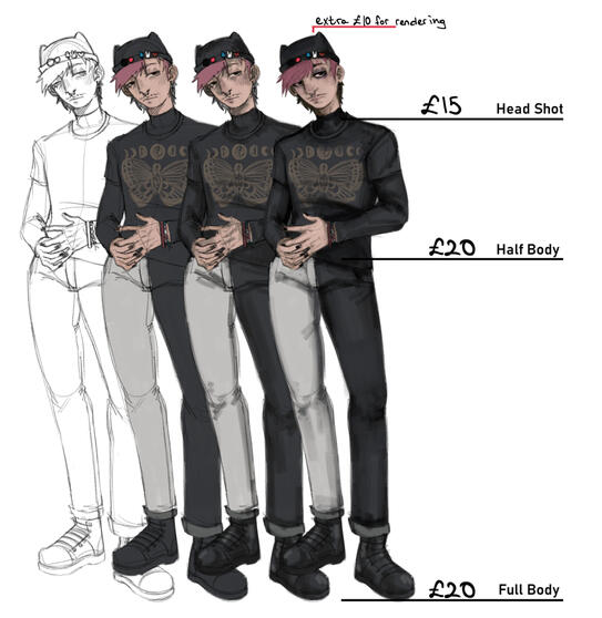 sketch/messy render ref